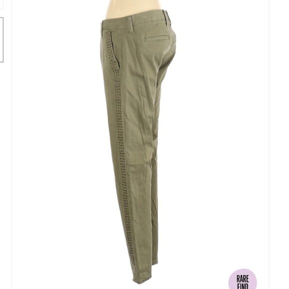 Lucky Brand | Olive Studded Khaki Chino Pants - Picture 7 of 7